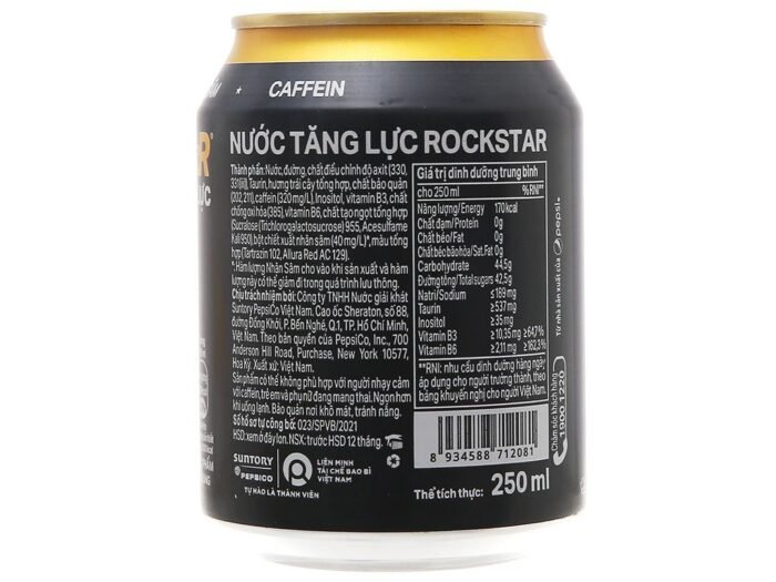 Nước tăng lực Rockstar lon 250ml - Hình ảnh 2