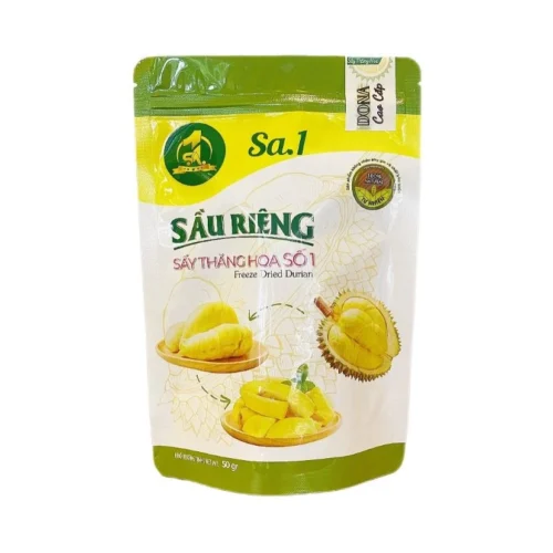 Sầu riêng sấy thăng hoa Dona cao cấp túi Zip 50g