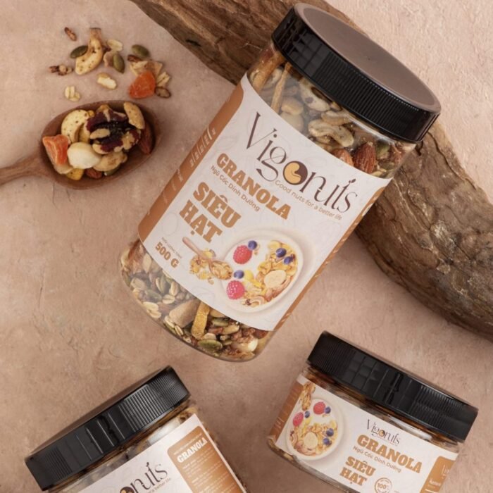 (Mua nhóm) Granola Ngũ Cốc Siêu Hạt Ăn Kiêng Healthy Vigonuts 300g - Hình ảnh 2