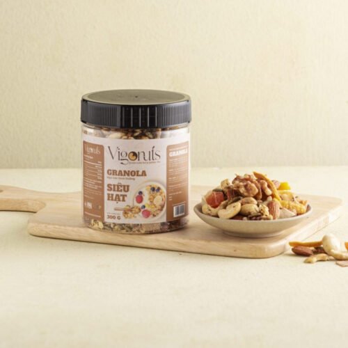 (Mua nhóm) Granola Ngũ Cốc Siêu Hạt Ăn Kiêng Healthy Vigonuts 300g